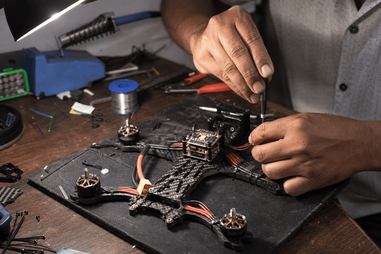 Building your first 5" freestyle quad: Wiring and mechanical discipline