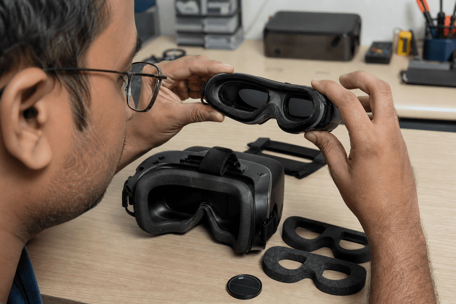 Flying with glasses: goggle foam and diopter options: Box vs slim with glasses