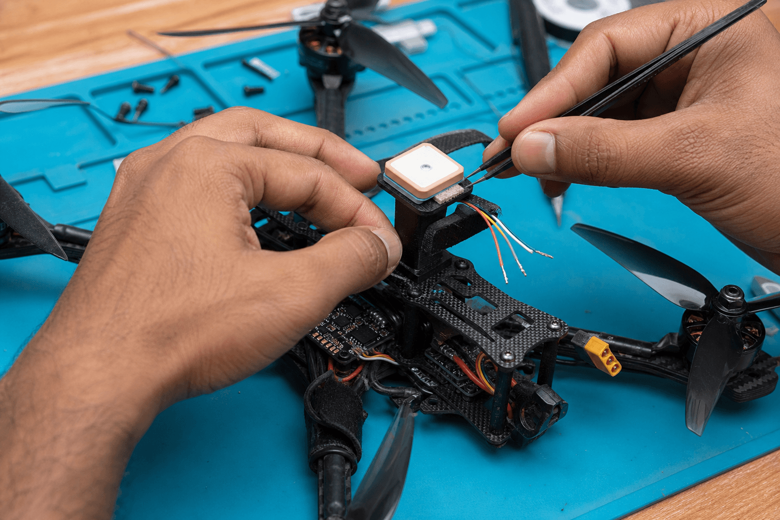 GPS module install for return-to-home curious pilots: Hardware