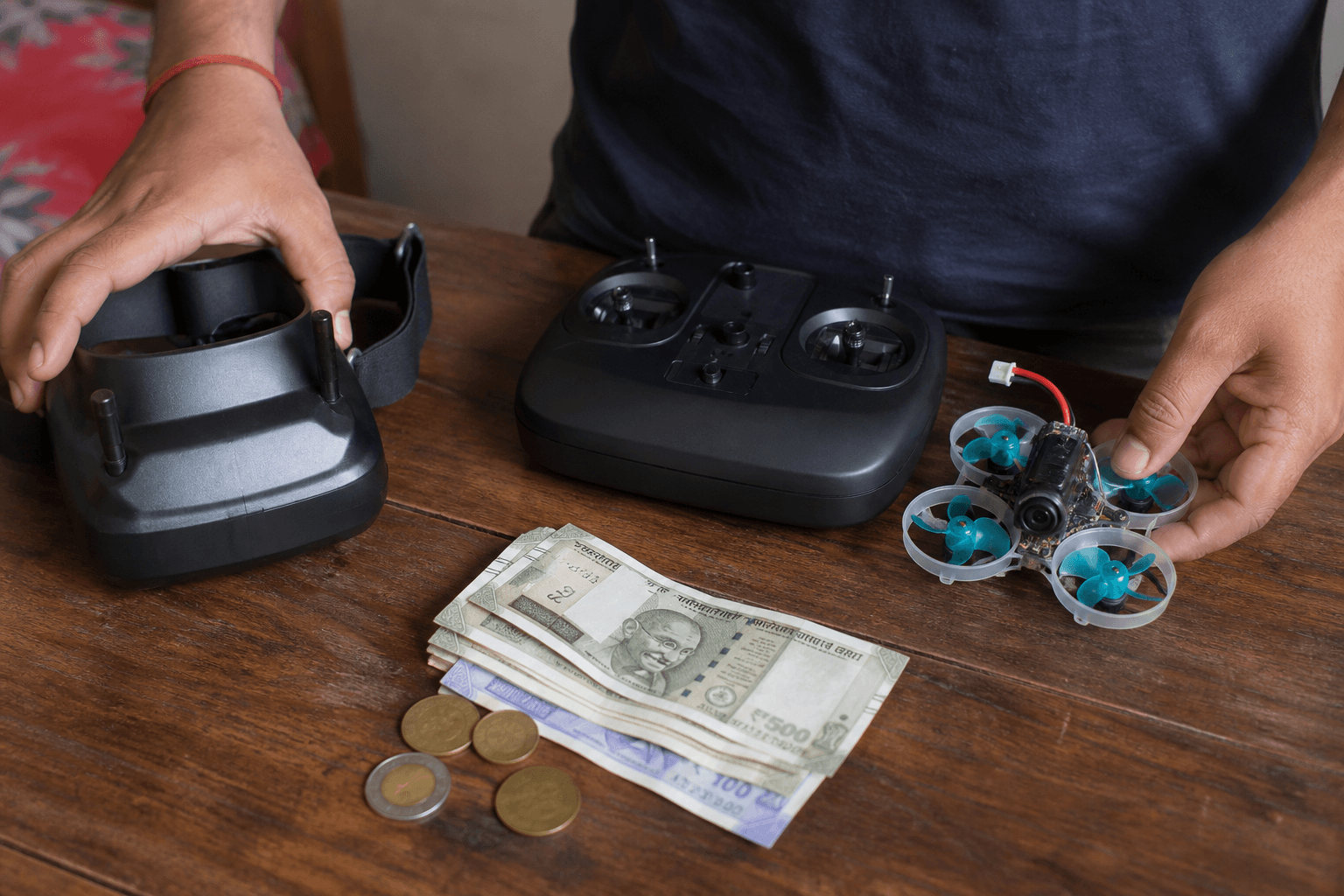 How much does an FPV drone cost in India: Starter cost buckets (hobby whoop)