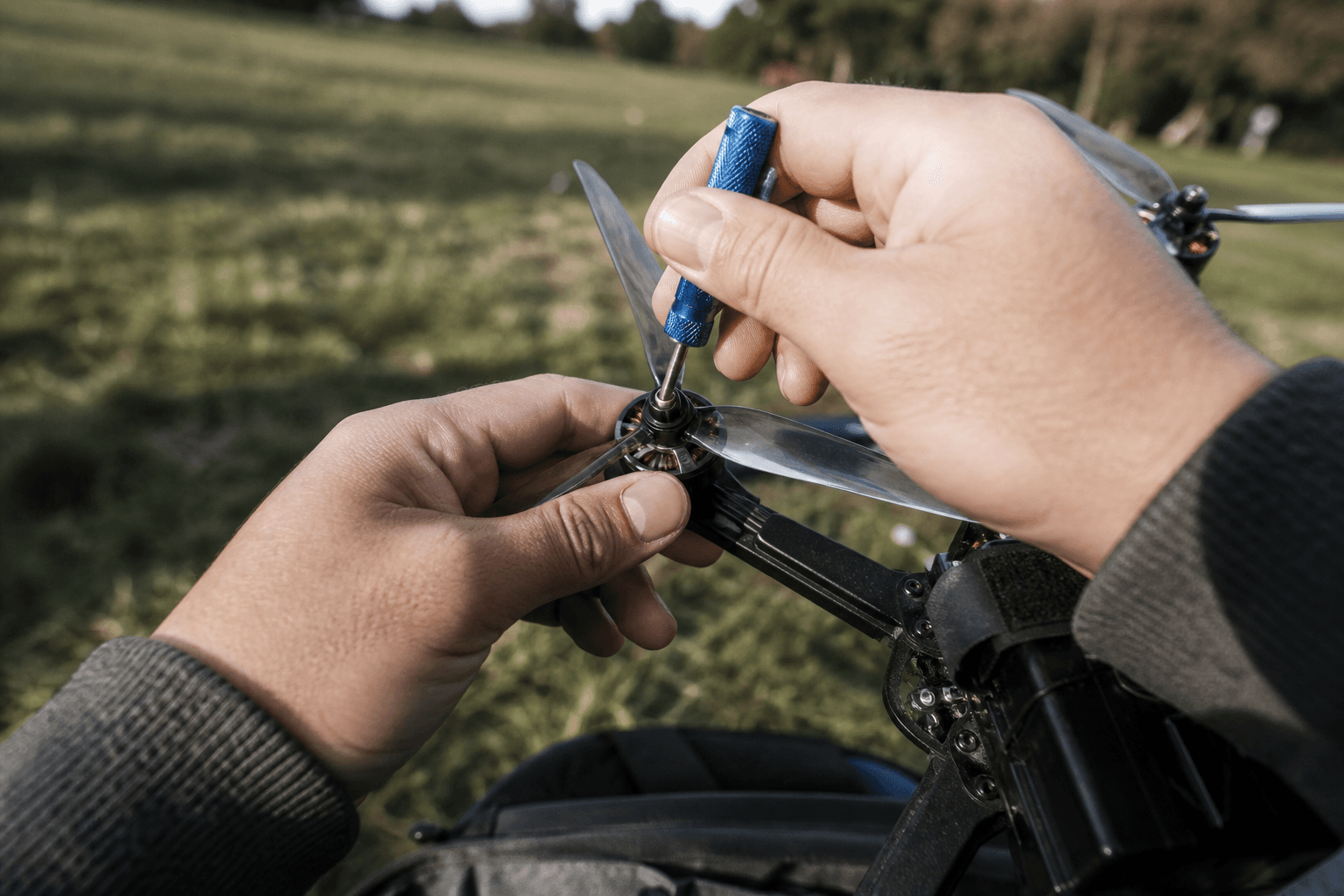 How to change FPV drone props