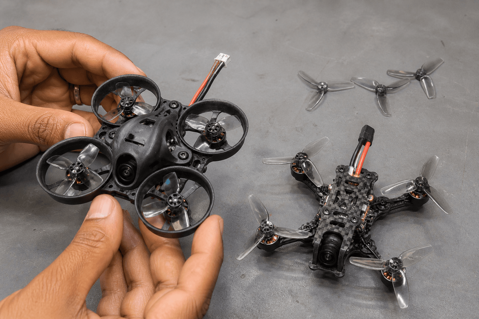 How to choose a tiny whoop frame: Ducted vs open prop