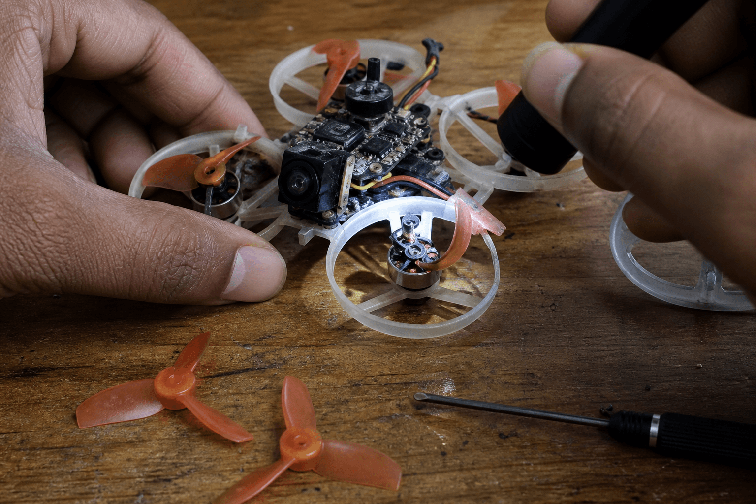 How to fix a crashed whoop: Crash triage (in order)