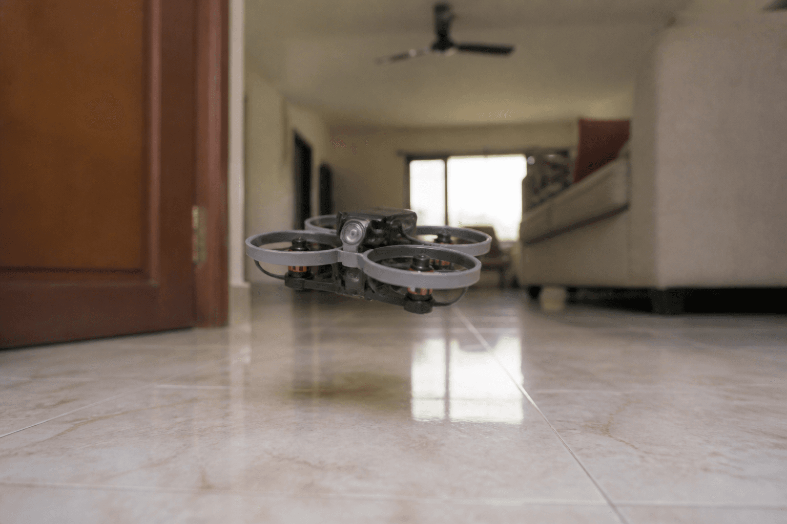 How to fly indoors with a tiny whoop: Why indoors works (and when it does not)