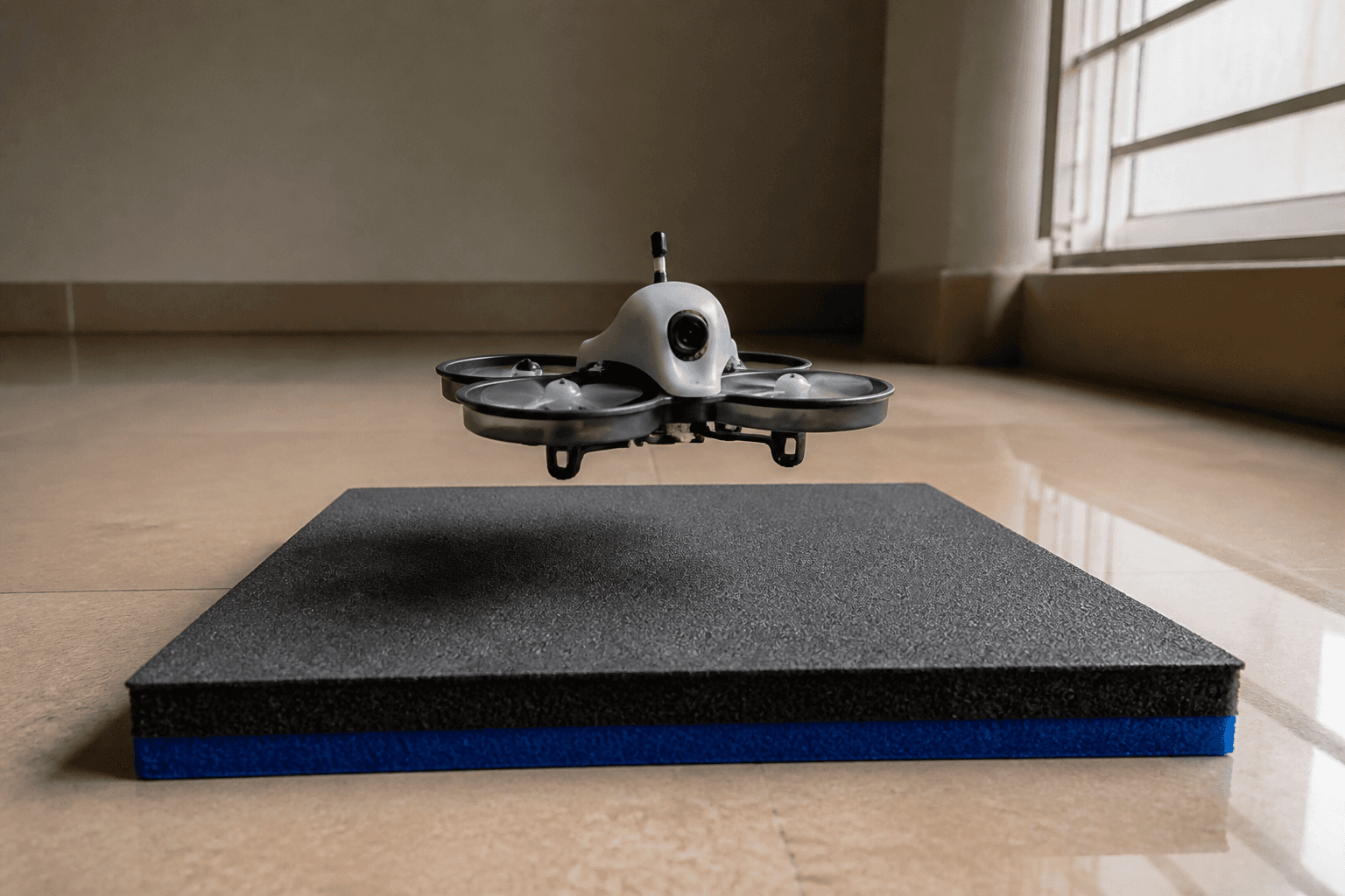 How to land an FPV drone: Soft landing steps (Angle mode whoop)