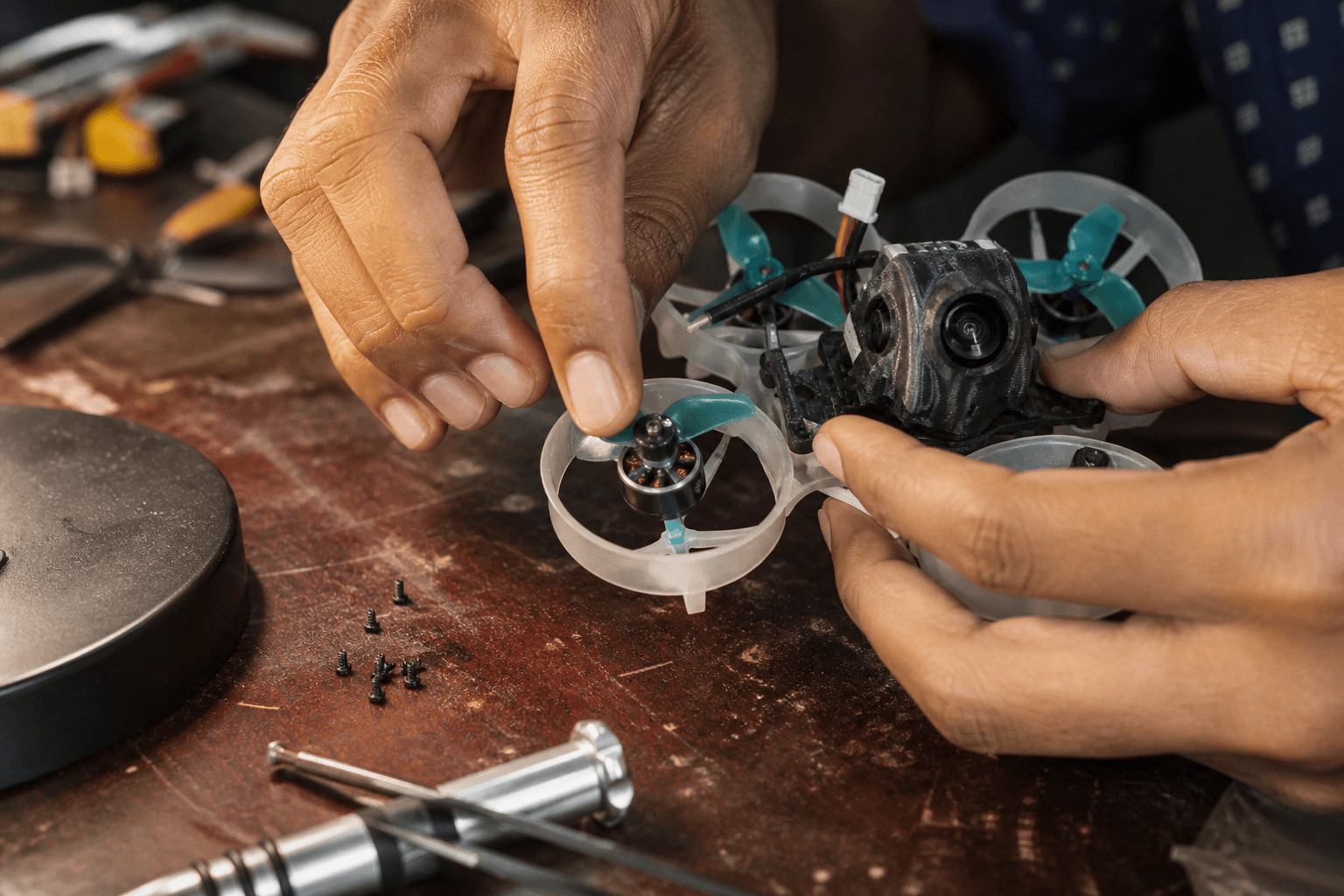 How to mount whoop motors: After a crash