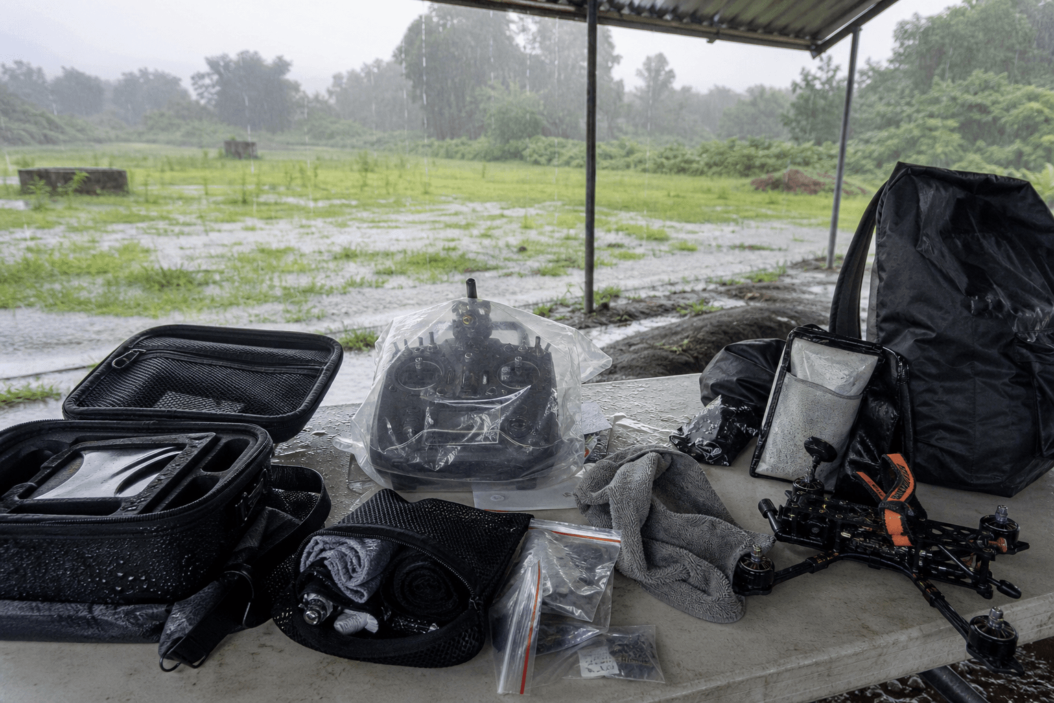 Monsoon flying and storage in India: Field kit add-ons