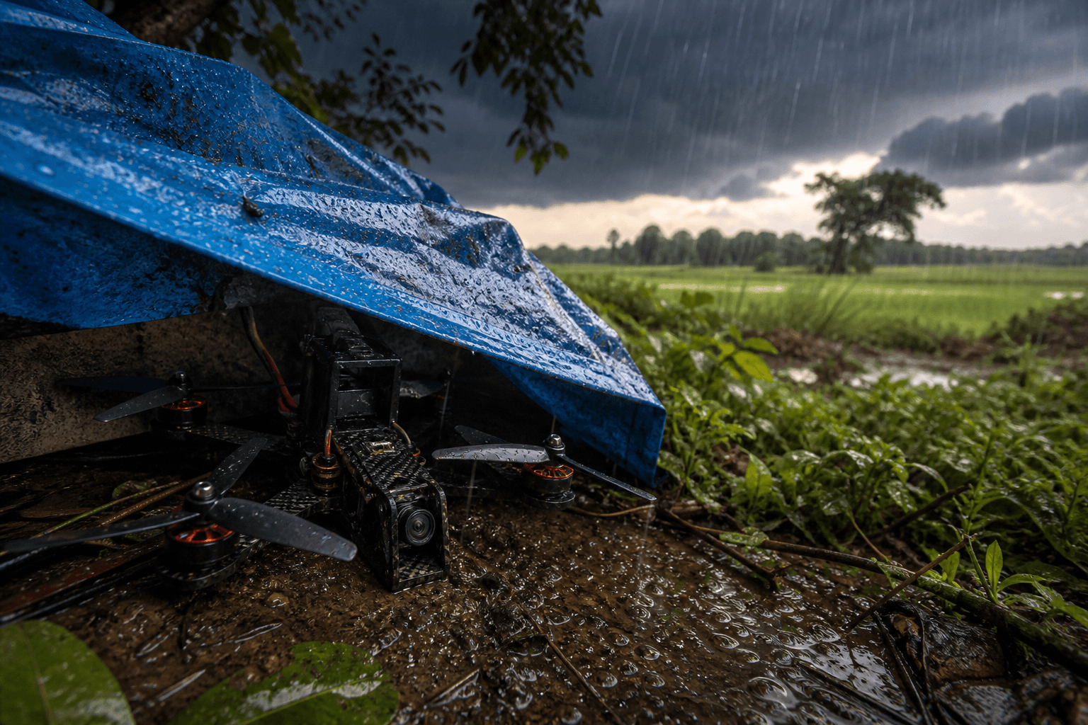 Monsoon flying and storage in India