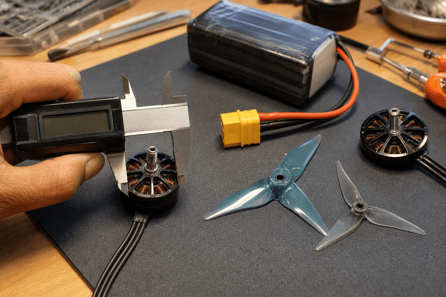 Motor KV, prop size, and throttle headroom, a build-math primer: Voltage and KV