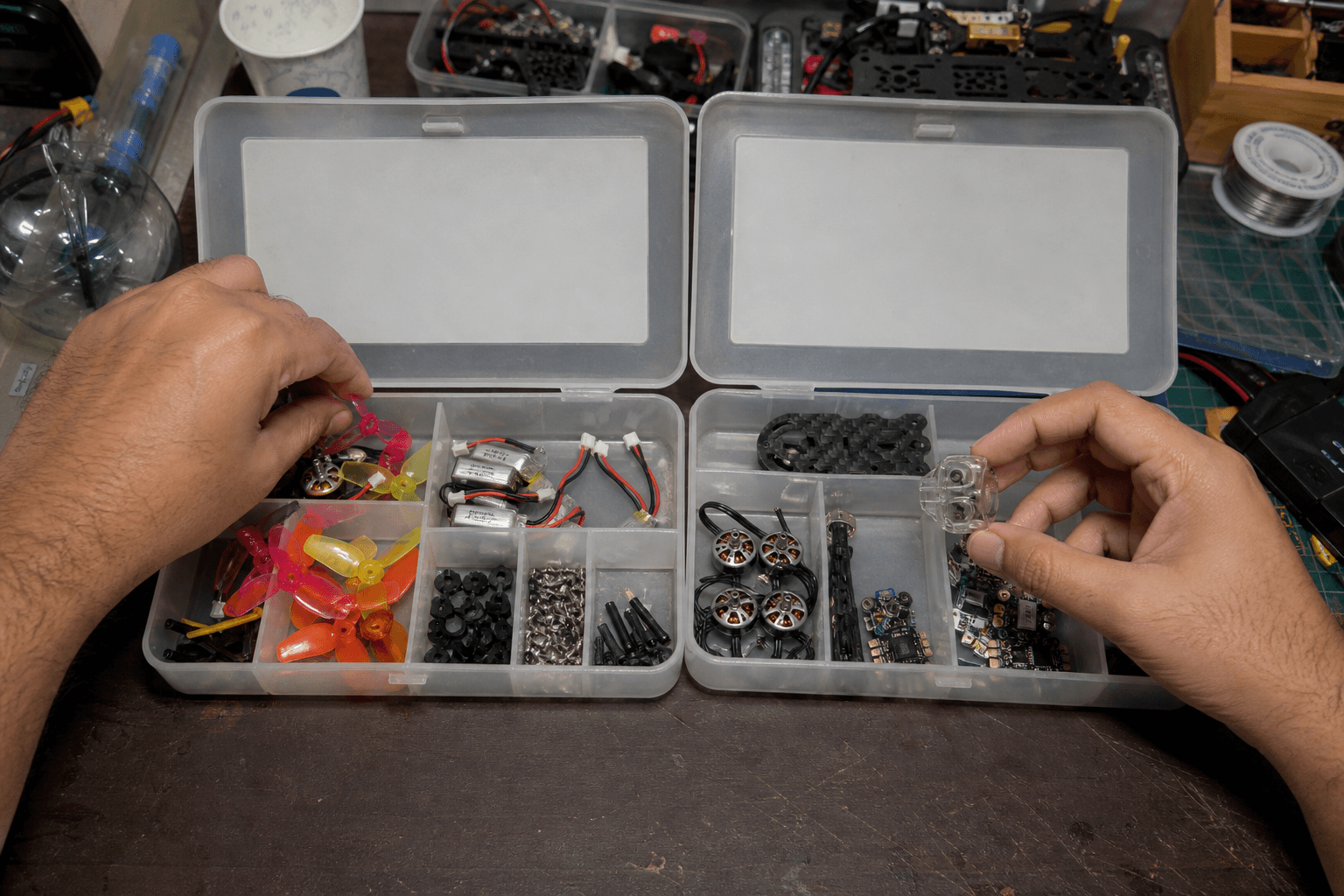 Tiny whoop parts in India: what to buy where, and what to keep in stock: The two-bucket rule